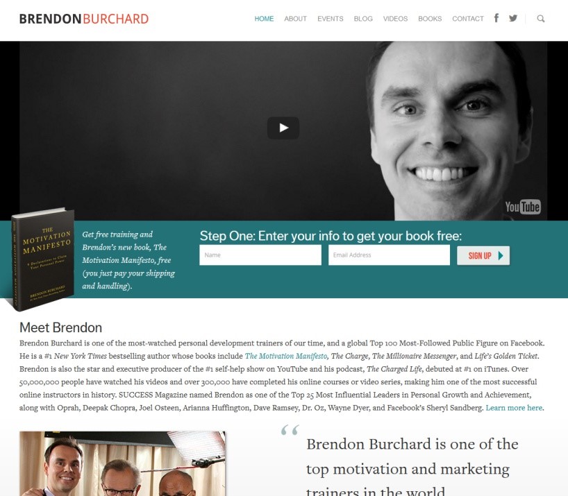 ブレンドン-バーチャード-Brendon-Burchard-ホームページ