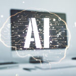 Double-exposure-of-creative-human-brain-microcircuit-with-computer-on-background-Future-technology-and-AI-concept