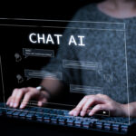 Woman-using-a-computer-chatting-with-an-intelligent-artificial-intelligence-asks-for-the-answers-he-wants-AI-Chat-with-AI-or-Artificial-Intelligence-technology-Smart-assistant-AI-to-help-work