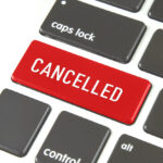 Cancelled-word-on-Computer-Keyboard-Button