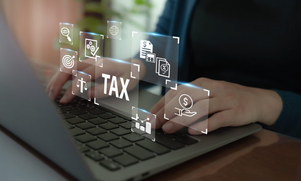 TAX-online-payment-and-technology-concept-Taxation-taxes-burden-State-taxes-payment-governant-calculating-finance-tax-accounting-statistics-and-data-analytic-reserach-calculation-tax-return