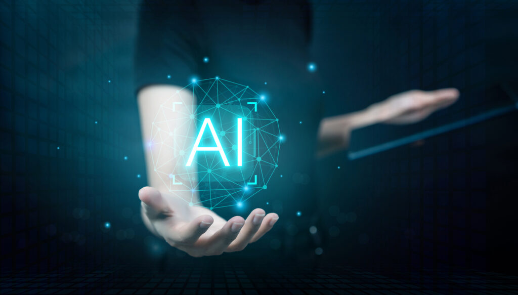Business-woman-using-artificial-intelligence-AI-technology-in-future-business-Using-Artificial-Intelligence-to-Make-Business-More-Efficient-IoT-Innovation-and-the-Future