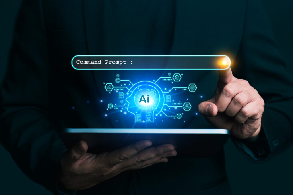 Ai-tech-businessman-show-virtual-graphic-Chat-with-AI-Artificial-Intelligence-using-command-prompt-for-generates-something-Futuristic-technology-transformation