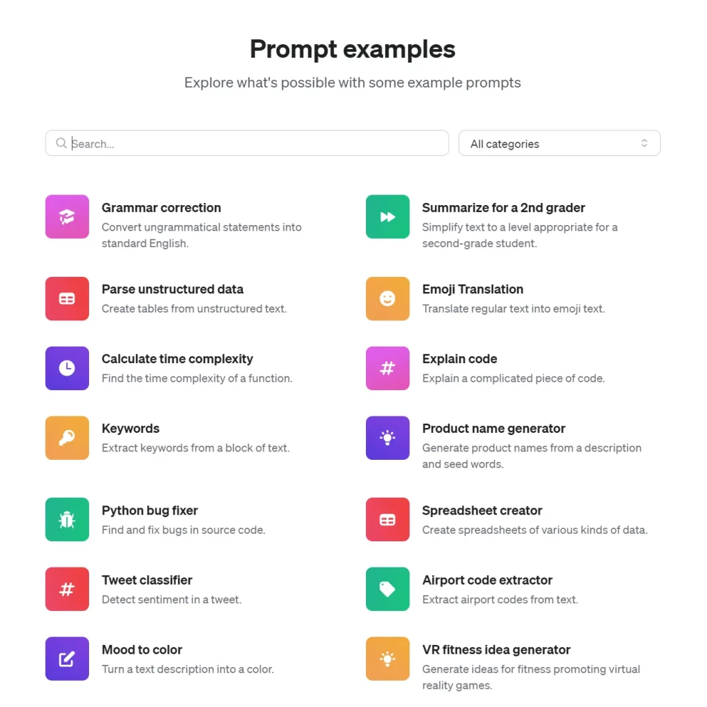 ChatGPT-Prompt-Examples-Prompt-engineering-OpenAI-Documentation