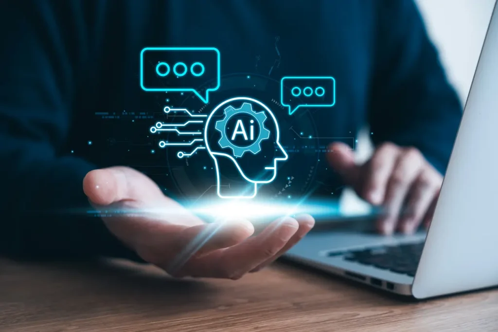 Concept-Humans-work-with-artificial-intelligence-humans-use-intelligent-AI-technology-enter-command-prompt-for-generates-to-solve-problems-let-AI-help-humans-do-their-jobs