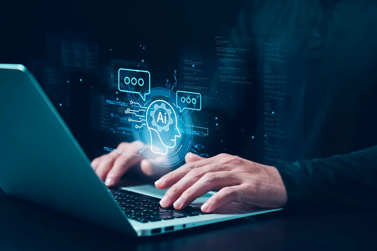 Concept-Humans-work-with-artificial-intelligence-humans-use-intelligent-AI-technology-enter-command-prompt-for-generates-to-solve-problems-let-AI-help-humans-do-their-jobs