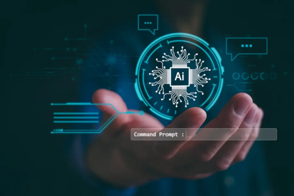Ai-tech-businessman-show-virtual-graphic-Global-Internet-connect-Chatbot-Chat-with-AI-Artificial-Intelligence-using-command-prompt-for-generates-something-Futuristic-technology-transformation