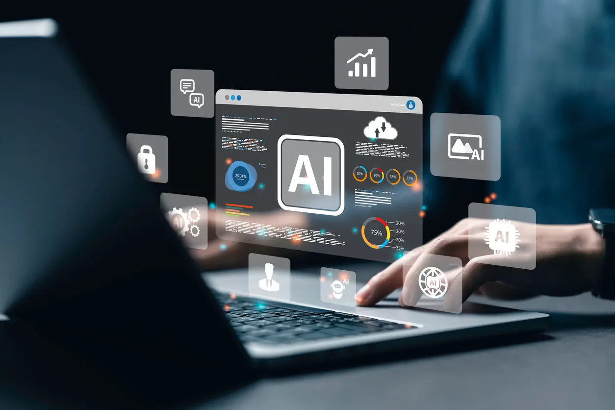 a-data-analyst-using-technology-AI-for-working-tool-for-data-analysis-Chatbot-Chat-with-AI-using-technology-smart-robot-AI-artificial-intelligence-to-generate-something-or-Help-solve-work-problems