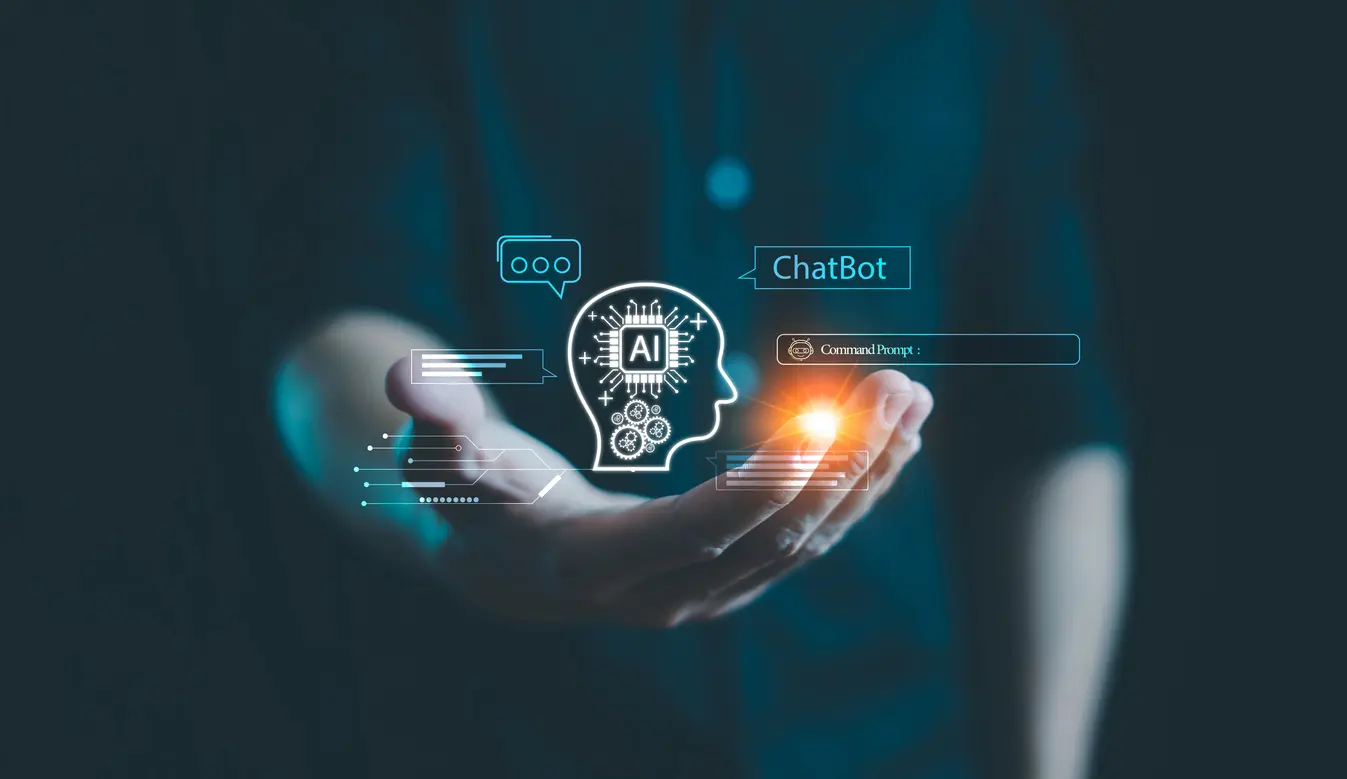 Chat-AI-concept-Artificial-Intelligence-Chatbot-Business-use-technology-smart-robot-AI-Enter-command-prompt-for-generate-Futuristic-technology-transformation-AI-service-help-customer-Assistant