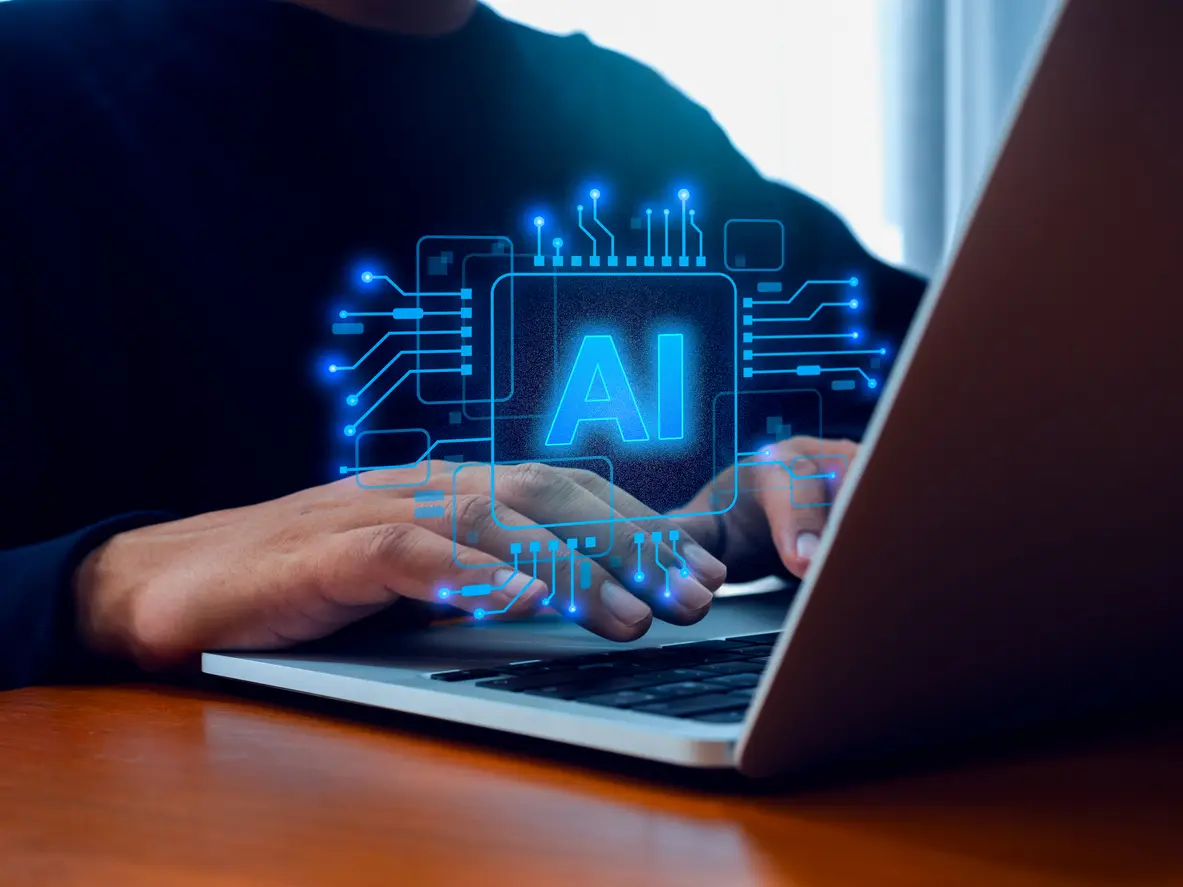 AI-generated-futuristic-technology-Digital-AI-chip-in-businessman-hand-who-work-with-laptop-computer-Innovation-tools-services-and-data-applications-platform-for-development-and-business-solve